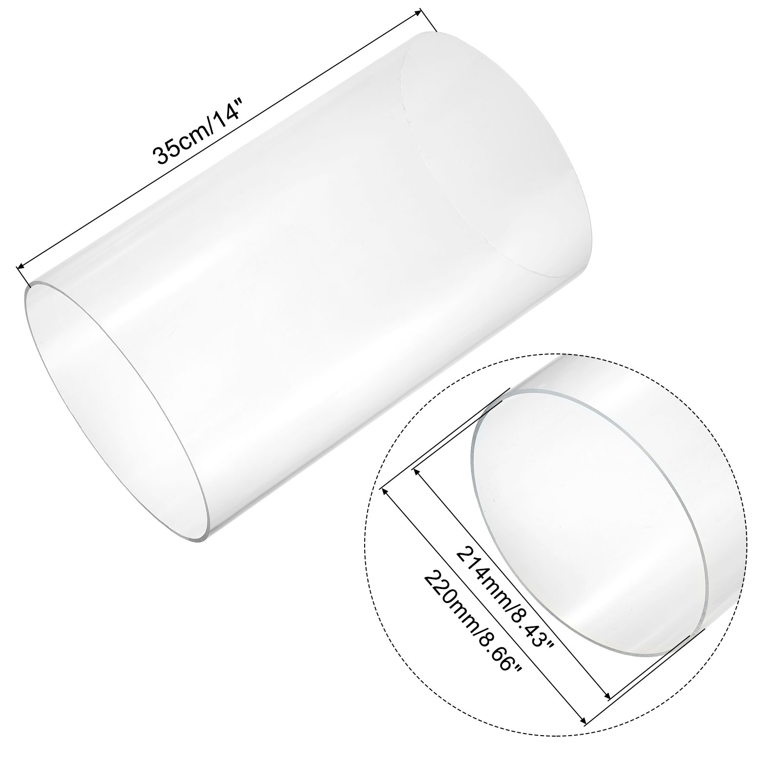 350mm Transparent Acrylic Aqua - огляд і ціна Fish Tank Heater