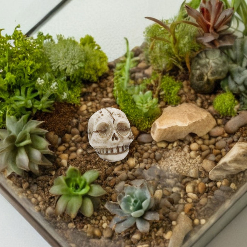20Pcs Resin Smiling Skull Stat - огляд і ціна Aquarium Decor