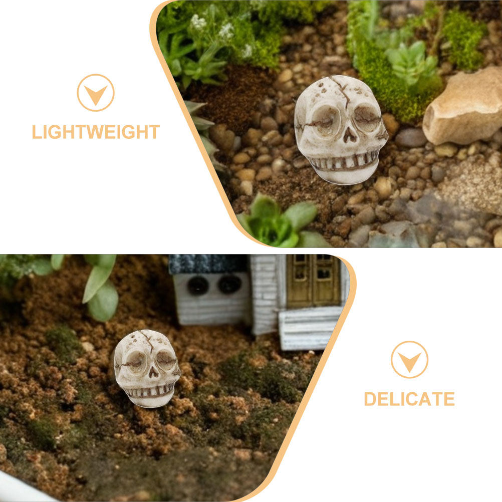 20Pcs Resin Smiling Skull Stat - огляд і ціна Aquarium Decor
